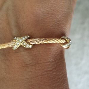 Gold bable X Bracelet